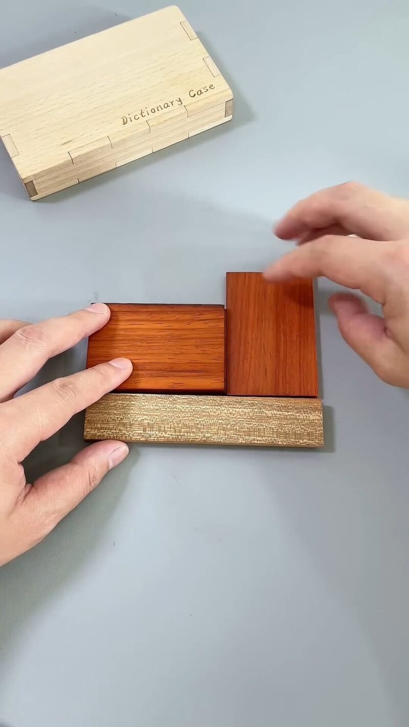 Impossible Wooden Puzzle – Fit All 5 Blocks in the Box! - Wooden Puzzle Game - Image 3
