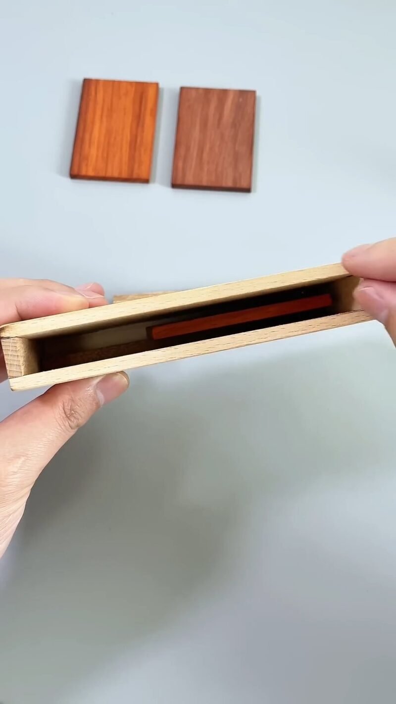 Mind Bending Wooden Puzzle Game – Fit 5 Blocks in Box